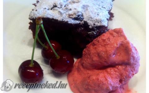 Cseresznyés brownie