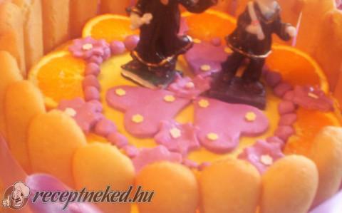 Narancs krémes torta
