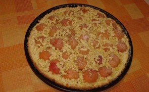 Vaníliapudingos-barackos pite
