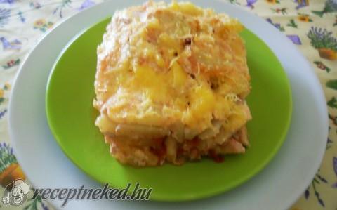 Csirkemelles rakott burgonya