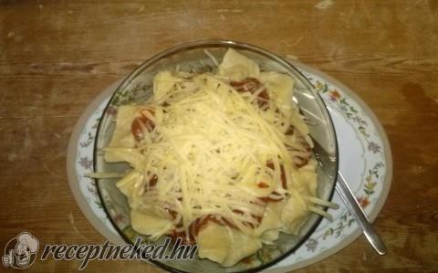 Gombás ravioli paradicsomos szószban
