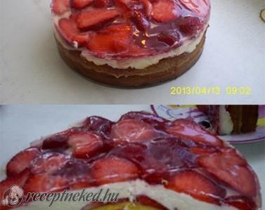 Epres-túrós-mascarpones torta