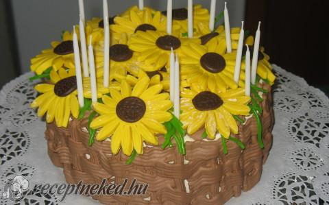 Húsvéti Napraforgó torta