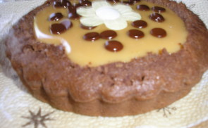 Kakaós-karamellás tortácska