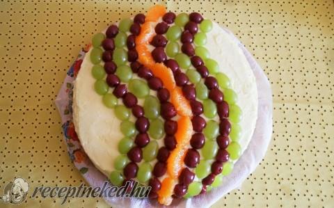 Vanília krémes diós torta
