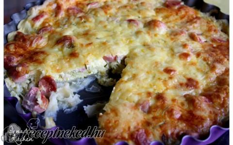 Cukkini torta leveles tésztában