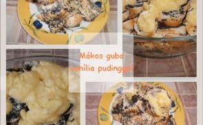 Mákos guba vaníliás pudinggal