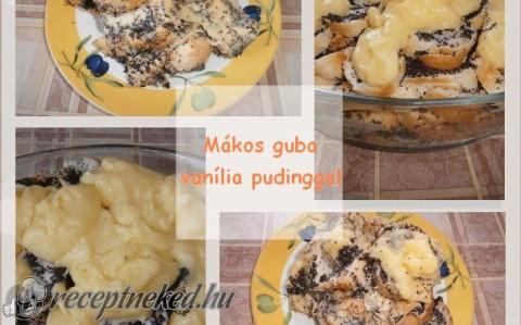Mákos guba vaníliás pudinggal
