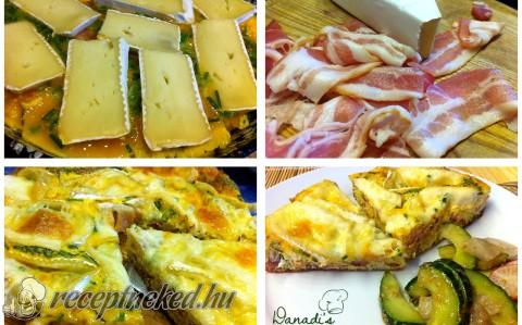 Grillezett baconos omlett brie sajttal megsütve