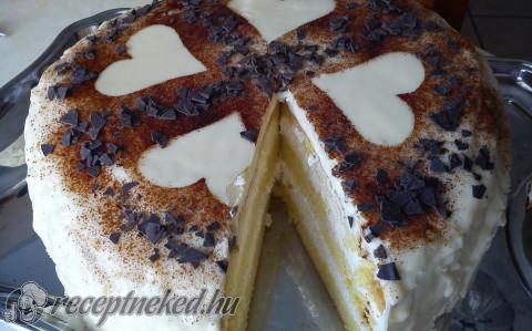 Fehércsokis tejszínes torta