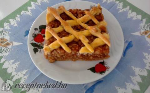 Rácsos almás pite