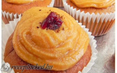 Kávés muffin karamell krémmel