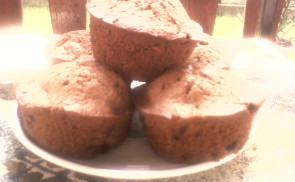 Meggyes muffin