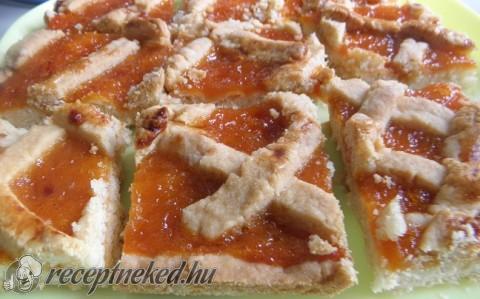 Rácsos linzer lekvárral