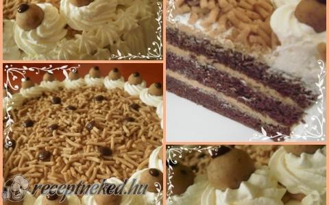 Tejszínhabos gesztenyetorta