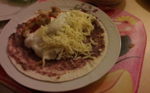 Csirke fajitas