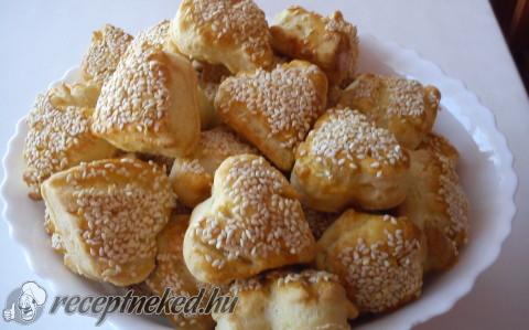 Szezámos, sós szívek