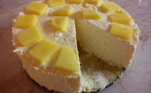 Krémsajtos mangó torta