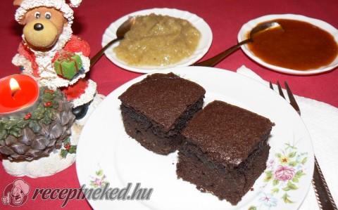 Diós csokis brownie