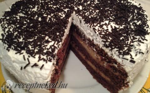 Karamellás, tejszínes torta