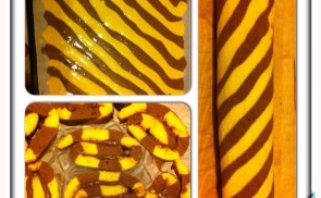 Nutellás zebra tekercs