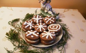 Narancsos mascarponés krémmel töltött korongok