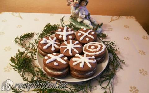 Narancsos mascarponés krémmel töltött korongok