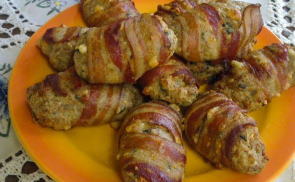 Baconos hústekercs