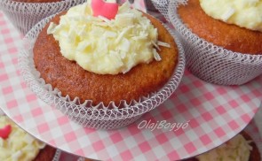 Kókuszos-vaníliás muffin