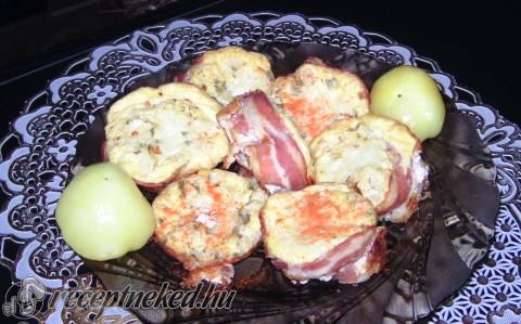 Tojásos omlett muffin formában sütve