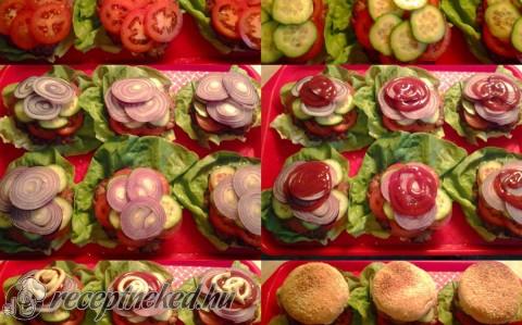 Hamburger pulykahússal