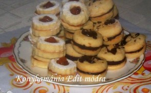 Lekváros és csokikrémes linzer