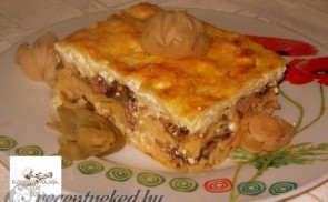 Csirkemájas rakottas