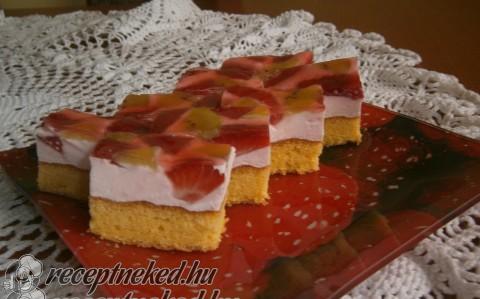Tejszínes-joghurtos szelet