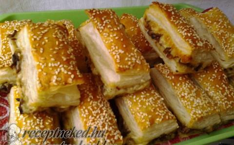 Gombás, baconos, sajtos stanglik