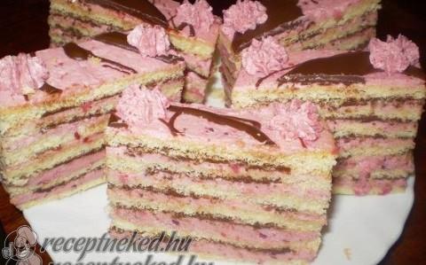 Gyümölcsös-csokis vienetta szelet