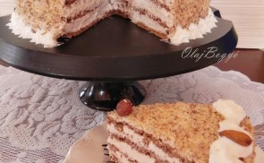 Mogyoró”lisztes”-capuccino torta