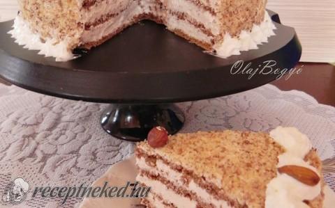 Mogyoró”lisztes”-capuccino torta