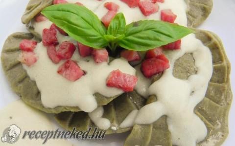 Tökmag lisztes ravioli