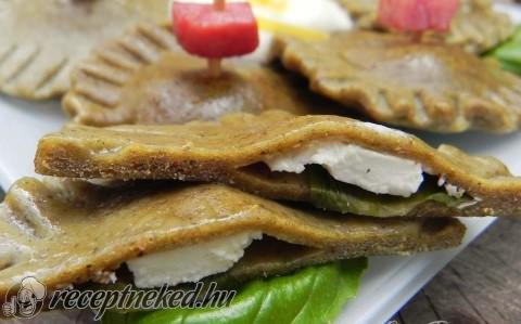 Tökmag lisztes ravioli
