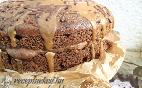 Mogyorólisztes leg-leg torta