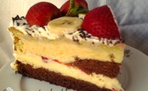 Epres, banános torta