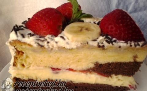Epres, banános torta