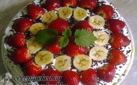 Epres, banános torta