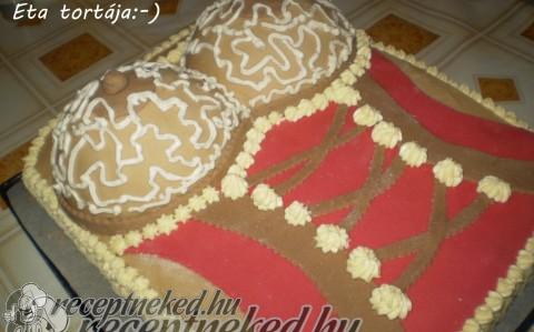 Női keblek torta