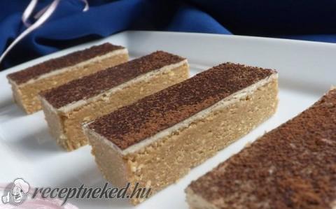 Cappuccino szelet sütés nélkül