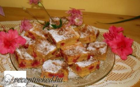 Grízes, kakakaós, meggyes pite