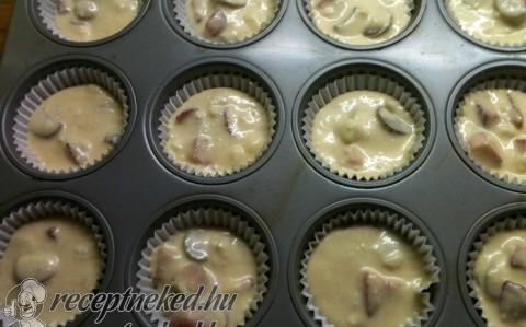 Epres-rebarbarás muffin