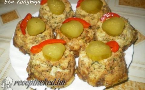 Csirkemájas muffinok