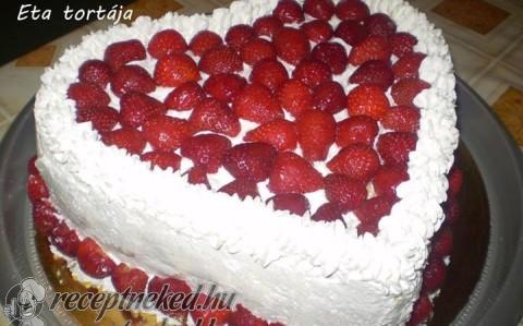 Epres, túrós, tejszínes torta